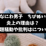 なにわ男子ちびぬい炎上の理由なぜ？問題騒動や批判を徹底調査！